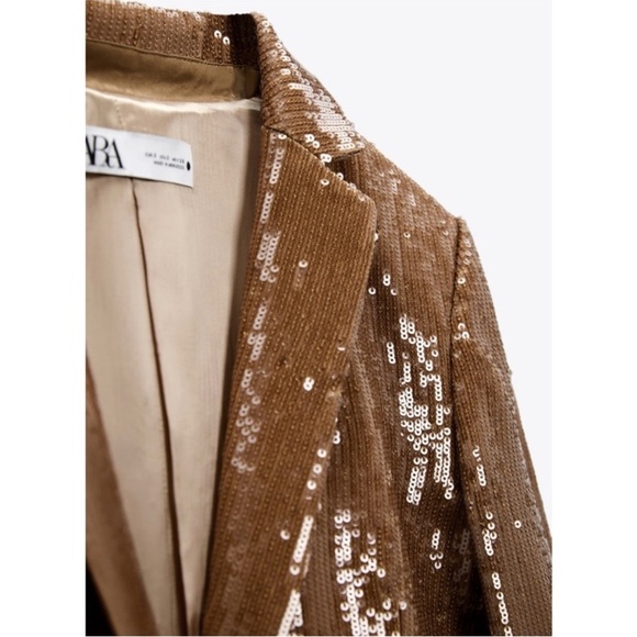 Zara sequin blazer and pants set LIMITED EDITION - Picture 3 of 14